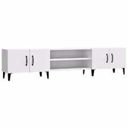 vidaXL TV Cabinet TV Stand TV Unit Media Cabinet Sideboard Engineered Wood - white