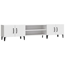 vidaXL TV Cabinet TV Stand TV Unit Media Cabinet Sideboard Engineered Wood - white