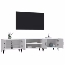 vidaXL TV Cabinet TV Stand TV Unit Media Cabinet Sideboard Engineered Wood - white - Additional view 4