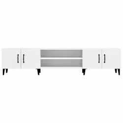 vidaXL TV Cabinet TV Stand TV Unit Media Cabinet Sideboard Engineered Wood - white - Additional view 5