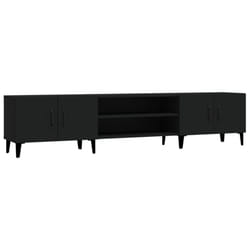 vidaXL TV Cabinet TV Stand TV Unit Media Cabinet Sideboard Engineered Wood - black