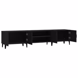 vidaXL TV Cabinet TV Stand TV Unit Media Cabinet Sideboard Engineered Wood - black - Additional view 6