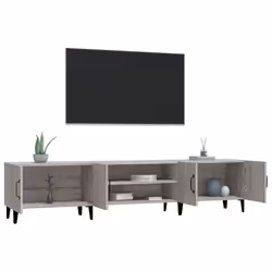 vidaXL TV Cabinet TV Stand TV Unit Media Cabinet Sideboard Engineered Wood - grey sonoma - Additional view 4