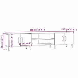 vidaXL TV Cabinet TV Stand TV Unit Media Cabinet Sideboard Engineered Wood - grey sonoma - Additional view 9
