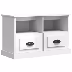 vidaXL TV Cabinet TV Stand TV Unit Media Cabinet Sideboard Engineered Wood - high gloss white