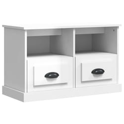 vidaXL TV Cabinet TV Stand TV Unit Media Cabinet Sideboard Engineered Wood - high gloss white