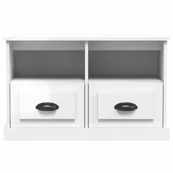 vidaXL TV Cabinet TV Stand TV Unit Media Cabinet Sideboard Engineered Wood - high gloss white - Additional view 4