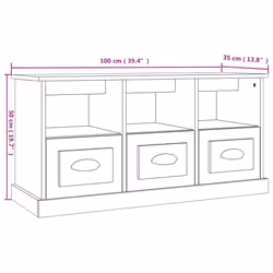 vidaXL TV Cabinet TV Stand TV Unit Media Cabinet Sideboard Engineered Wood - grey sonoma - Additional view 9