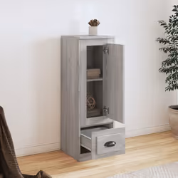 vidaXL Highboard Sideboard Cabinet Cupboard Buffet Cabinet Engineered Wood - grey sonoma - Additional view 2