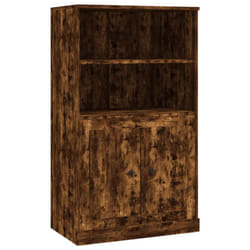 vidaXL Highboard High Sideboard Side Cabinet Storgae Cupboard Engineered Wood - smoked oak