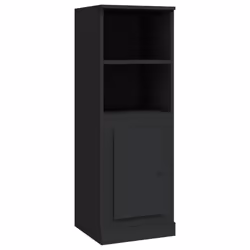 vidaXL Highboard High Sideboard Side Cabinet Storgae Cupboard Engineered Wood - black