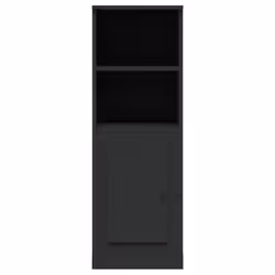 vidaXL Highboard High Sideboard Side Cabinet Storgae Cupboard Engineered Wood - black - Additional view 5