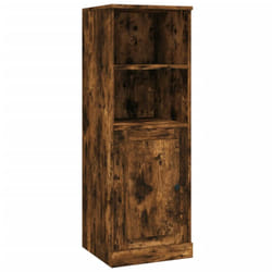 vidaXL Highboard High Sideboard Side Cabinet Storgae Cupboard Engineered Wood - smoked oak