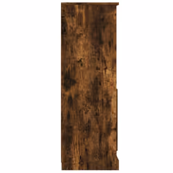 vidaXL Highboard High Sideboard Side Cabinet Storgae Cupboard Engineered Wood - smoked oak - Additional view 6