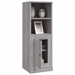vidaXL Highboard High Sideboard Side Cabinet Storgae Cupboard Engineered Wood - grey sonoma - Additional view 4