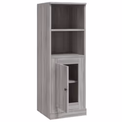 vidaXL Highboard High Sideboard Side Cabinet Storgae Cupboard Engineered Wood - grey sonoma - Additional view 7