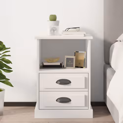 VidaXL 816328 nightstand/bedside table White