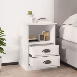 VidaXL 816328 nightstand/bedside table White