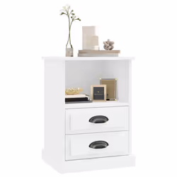 VidaXL 816328 nightstand/bedside table White - Additional view 4