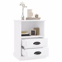 VidaXL 816328 nightstand/bedside table White - Additional view 5
