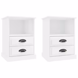 VidaXL 816329, White, Wood, 430 mm, 360 mm, 600 mm, 2 pc(s)
