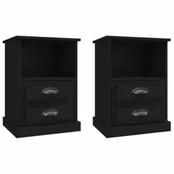 VidaXL 816331, Black, Wood, 430 mm, 360 mm, 600 mm, 2 pc(s)
