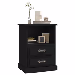 VidaXL 816331 nightstand/bedside table Black - Additional view 4