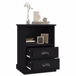 VidaXL 816331 nightstand/bedside table Black - Additional view 5
