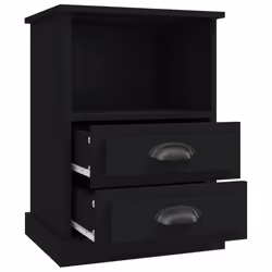 VidaXL 816331 nightstand/bedside table Black - Additional view 8