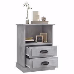 VidaXL 816336 nightstand/bedside table Concrete colour - Additional view 5