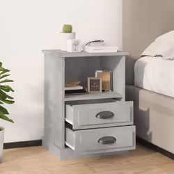 VidaXL 816337 nightstand/bedside table Concrete colour