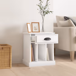 VidaXL 816344 nightstand/bedside table White