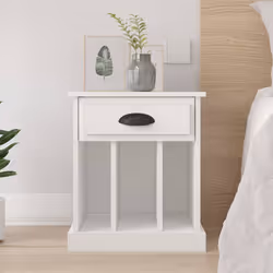 VidaXL 816345 nightstand/bedside table White - Additional view 2