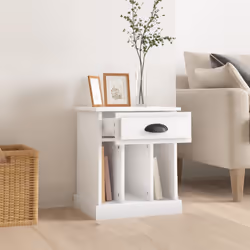VidaXL 816345 nightstand/bedside table White - Additional view 3