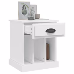 VidaXL 816345 nightstand/bedside table White - Additional view 5