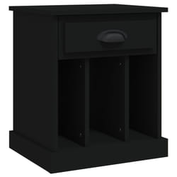 VidaXL 816346 nightstand/bedside table Black