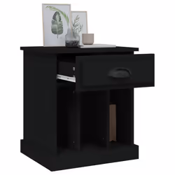 VidaXL 816346 nightstand/bedside table Black - Additional view 5