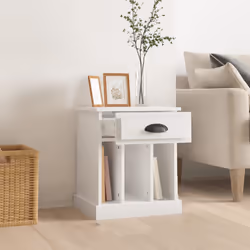 VidaXL 816349 nightstand/bedside table White - Additional view 3