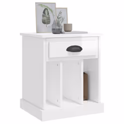 VidaXL 816349 nightstand/bedside table White - Additional view 4