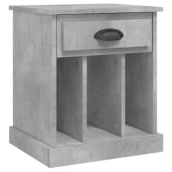 vidaXL Bedside Cabinets Bedside Table Nightstand Telephone Stand Table Bedroom - concrete grey, 1 pcs