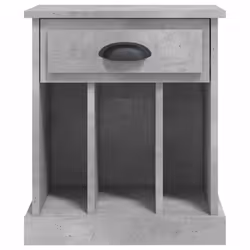vidaXL Bedside Cabinets Bedside Table Nightstand Telephone Stand Table Bedroom - concrete grey, 1 pcs - Additional view 6