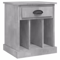 vidaXL Bedside Cabinets Bedside Table Nightstand Telephone Stand Table Bedroom - concrete grey, 2 pcs - Additional view 5