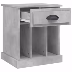 vidaXL Bedside Cabinets Bedside Table Nightstand Telephone Stand Table Bedroom - concrete grey, 2 pcs - Additional view 6