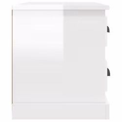 vidaXL Bedside Cabinet Bedside Table Nightstand Side Table Telephone Stand - high gloss white - Additional view 7