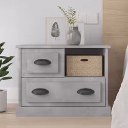 VidaXL 816364 nightstand/bedside table Concrete colour