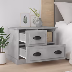 VidaXL 816364 nightstand/bedside table Concrete colour