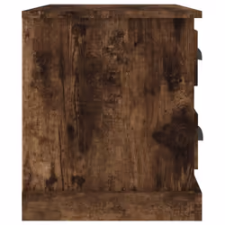vidaXL Bedside Cabinet Bedside Table Nightstand Side Table Telephone Stand - smoked oak - Additional view 7