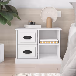 VidaXL 816368 nightstand/bedside table White