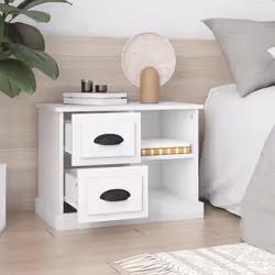 VidaXL 816368 nightstand/bedside table White