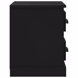 vidaXL Bedside Cabinet Bedside Table Nightstand Side Table Telephone Stand - black - Additional view 7